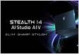 Stealth 14 AI Studio A1V SLIM SHARP STYLISH